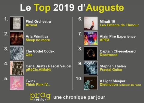Prog Censor - Top 2019 : Auguste