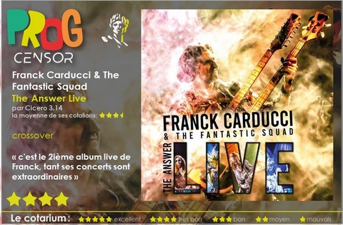 Franck Carducci & The Fantastic Squad - The Answer Live