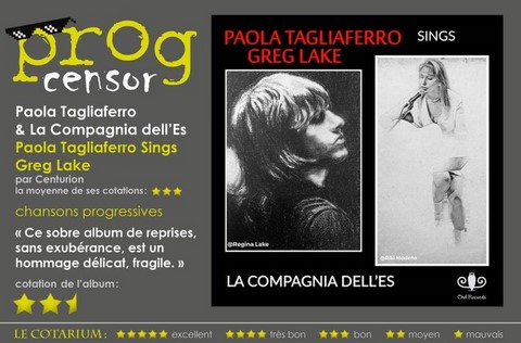 Paola Tagliaferro La compagnia dell'ES - Paola Tagliaferro Sings Greg Lake